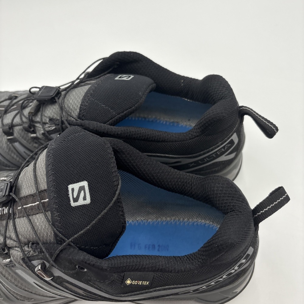 Salomon X Ultra Gortex Men's Trail Hiking Shoes Size 11 Gray & Black Sneakers - Picture 7 of 12